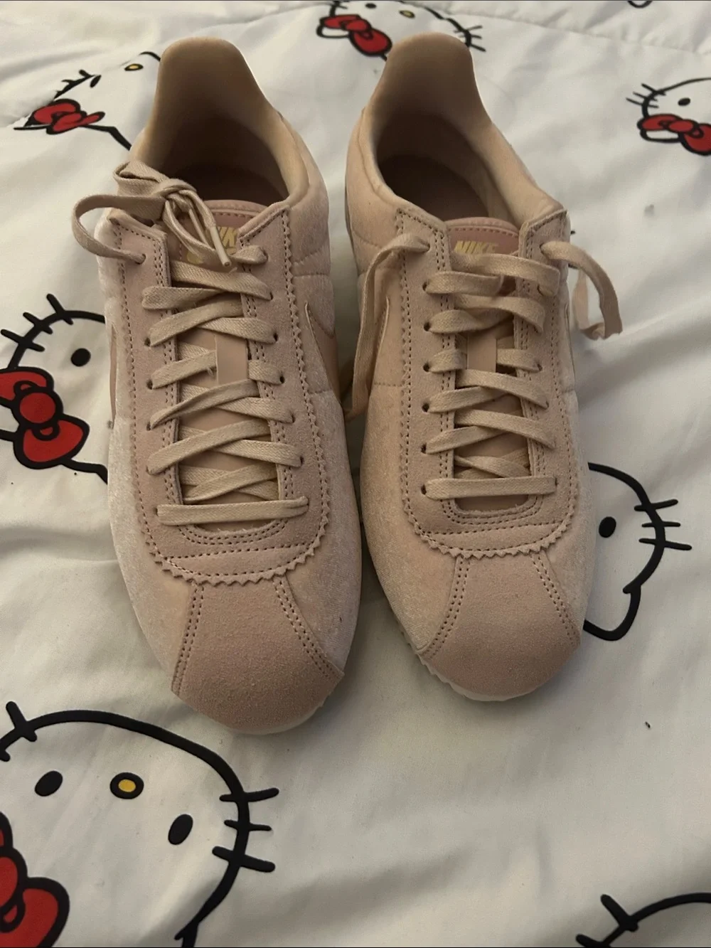 Nike Suede Sneakers - Blush Beige